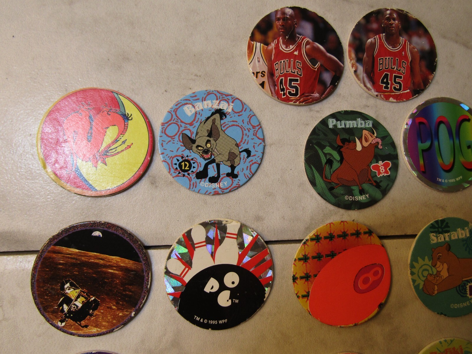 Pogs and Such Miscellaneous Lot of 22