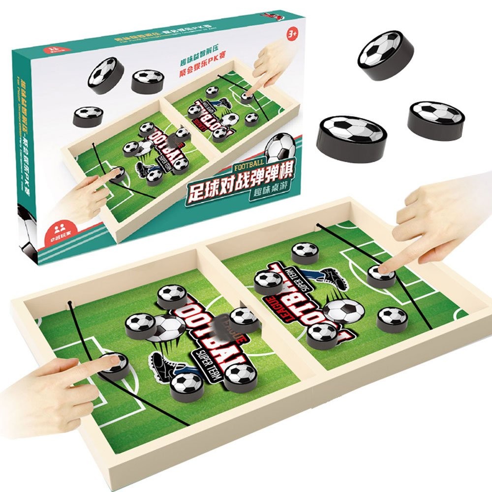 Fast Sling Puck Game Hockey Games Wooden Board Table Toy Family Games JQ