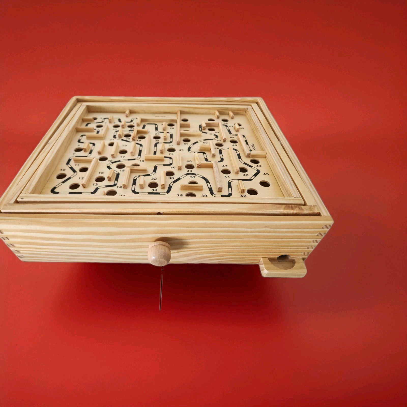 Classic Labyrinth Wooden Marble Maze Game ~ Tilt Board Roll Ball Skill Focus Toy