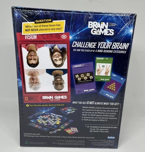 National Geographic Channel Brain Games The Game Board Game NEW SEALED