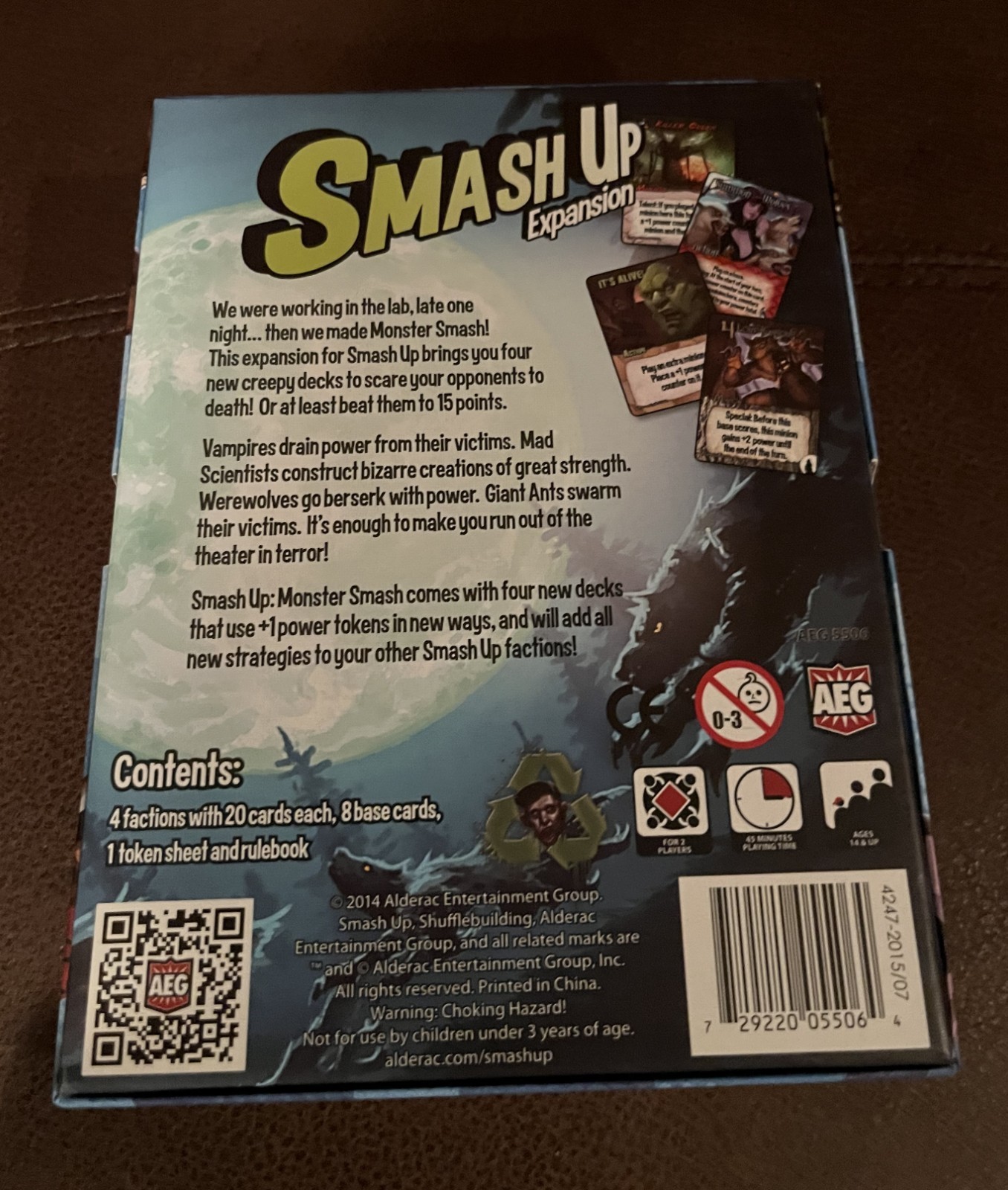 Alderac Entertainment Group AEG05501 Smash Up Card Game and Monster Smash