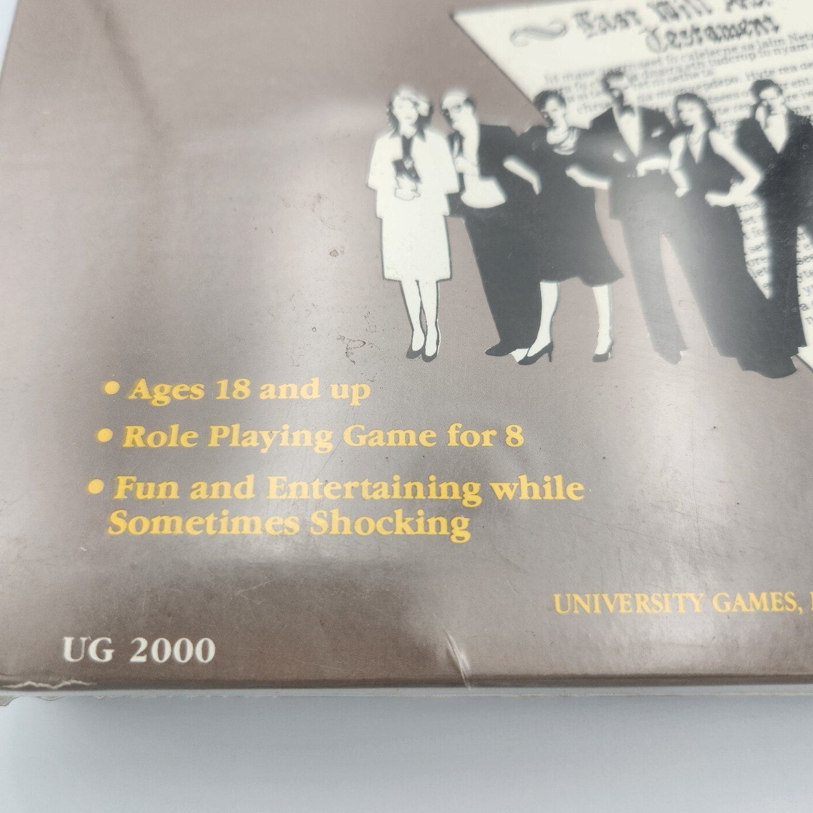 University Games The Willing Dead Murder Mystery Role Playing Game UG 2000 1985