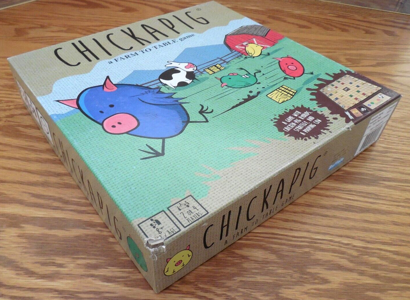 Buffalo Games “Chickapig” FARM to TABLE Family Board Game 2-4 Players Age 8+
