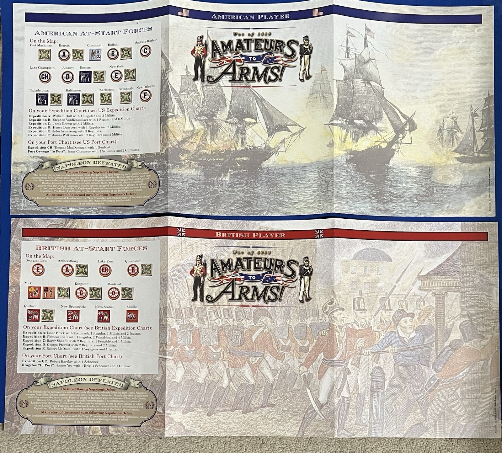 Amateurs To Arms: War Of 1812. 200th Anniversary Ed. Clash Of Arms. Punched