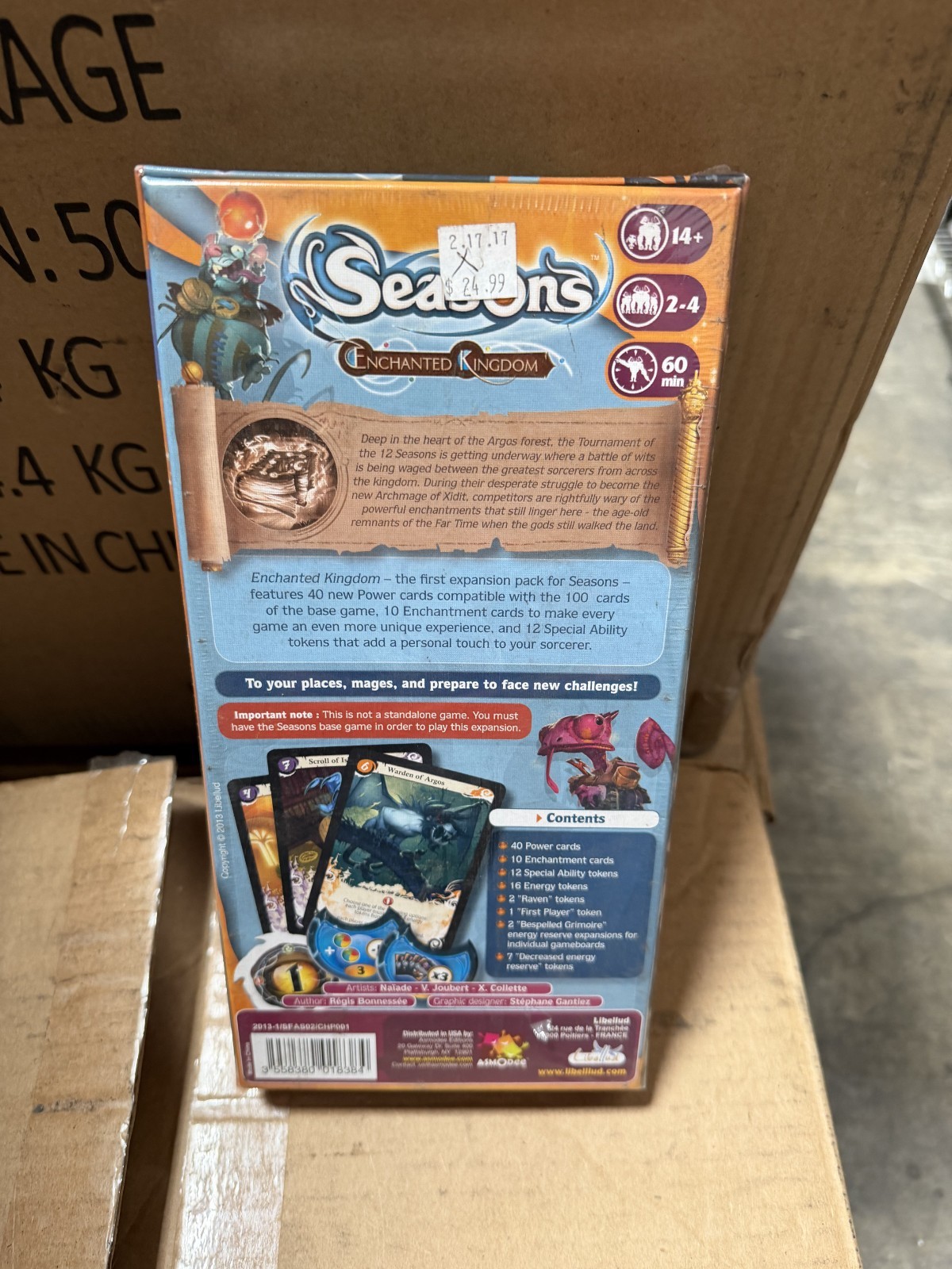 Seasons Enchanted Kingdom Board Game Expansion NEW SEALED FREE SHIPPING