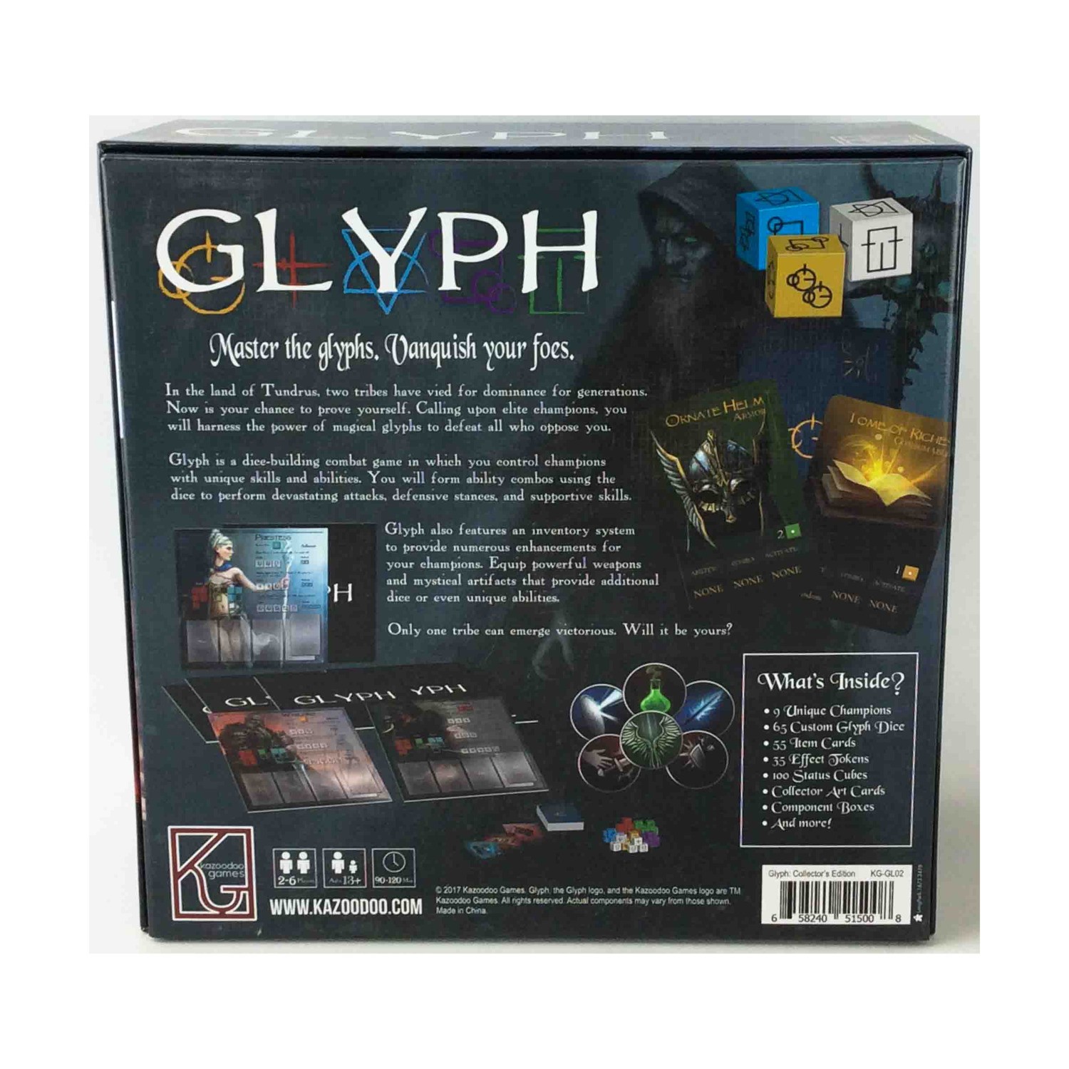 Kazoodoo Games Board Game Glyph (Collector’s Ed) Box NM