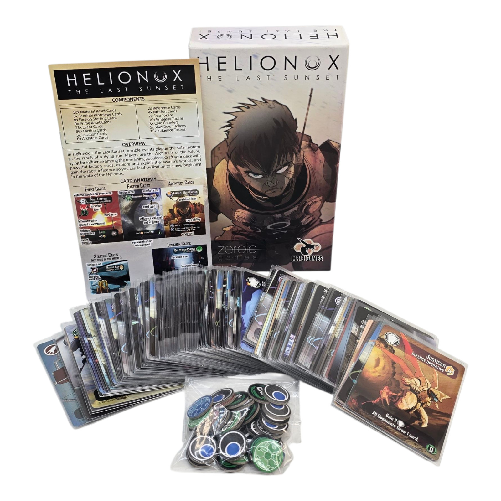 Helionox The Last Sunset Zeroic Games Age 14+ 1-2 Players Mr. B Games