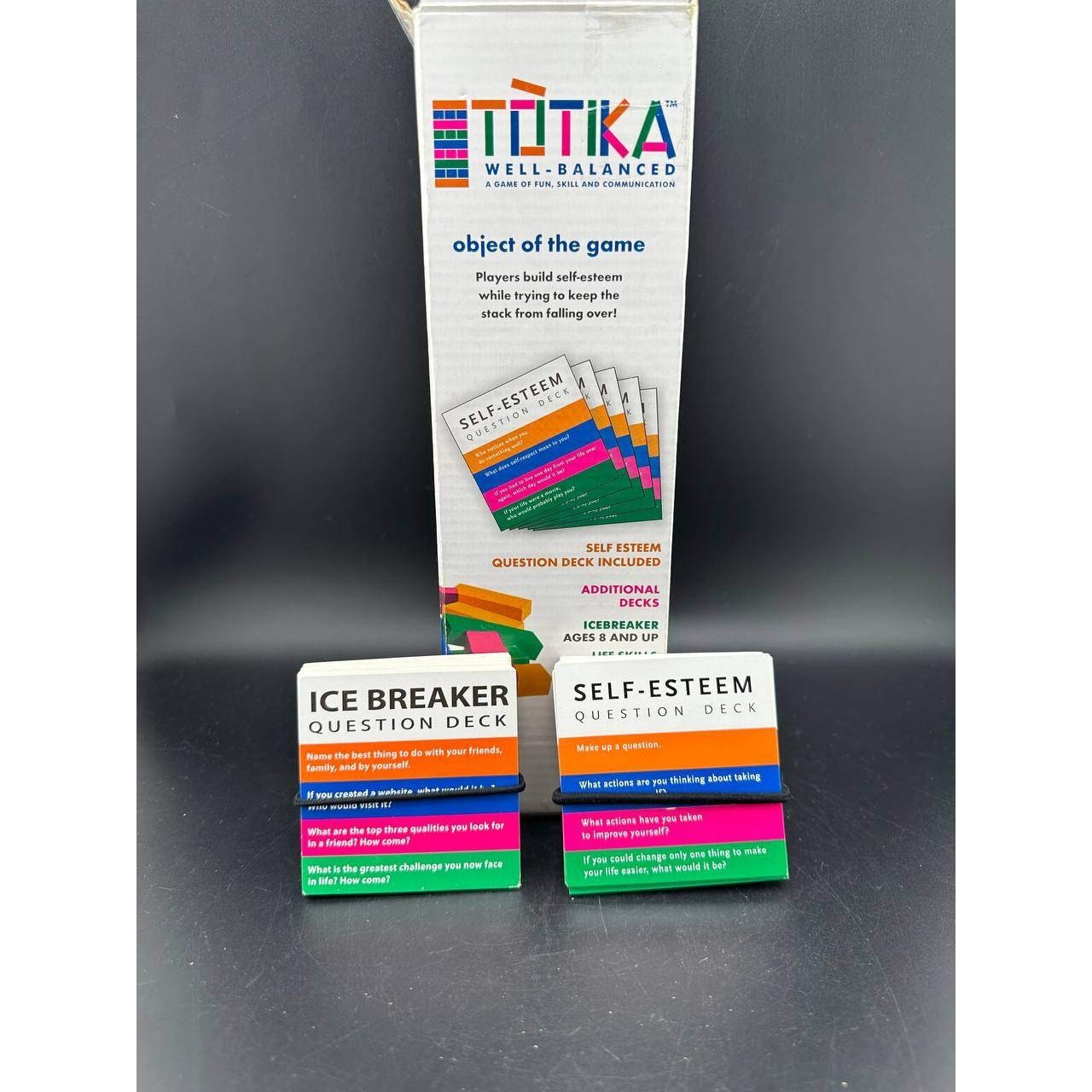 Totika Well-Balanced Game Wood Stacking 6 Question Decks Self Esteem – G02 (10)