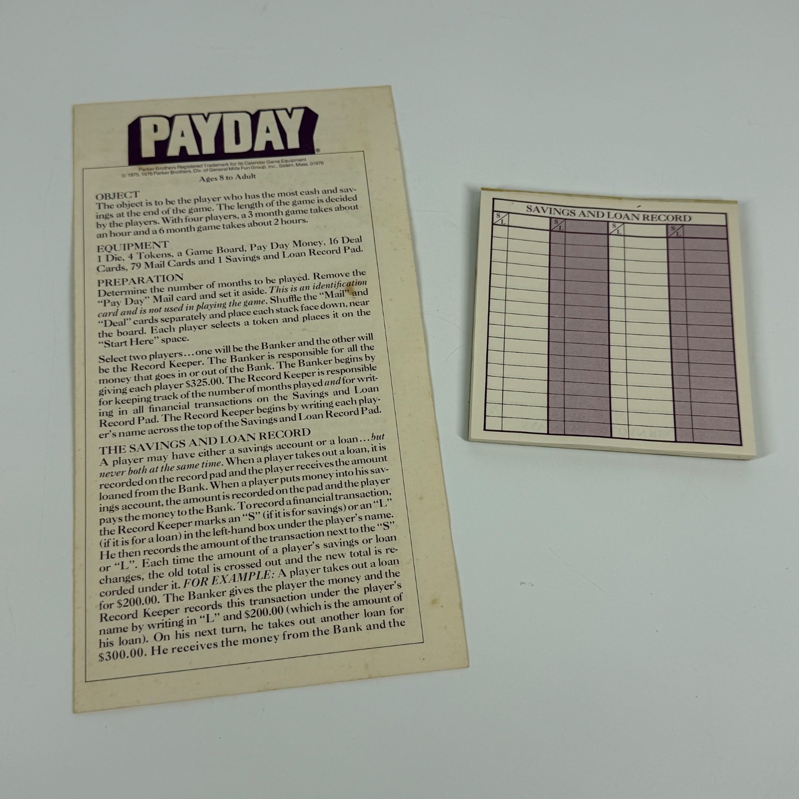 Vintage Pay Day Complete Parker Brothers 1975 Classic Board Game Payday