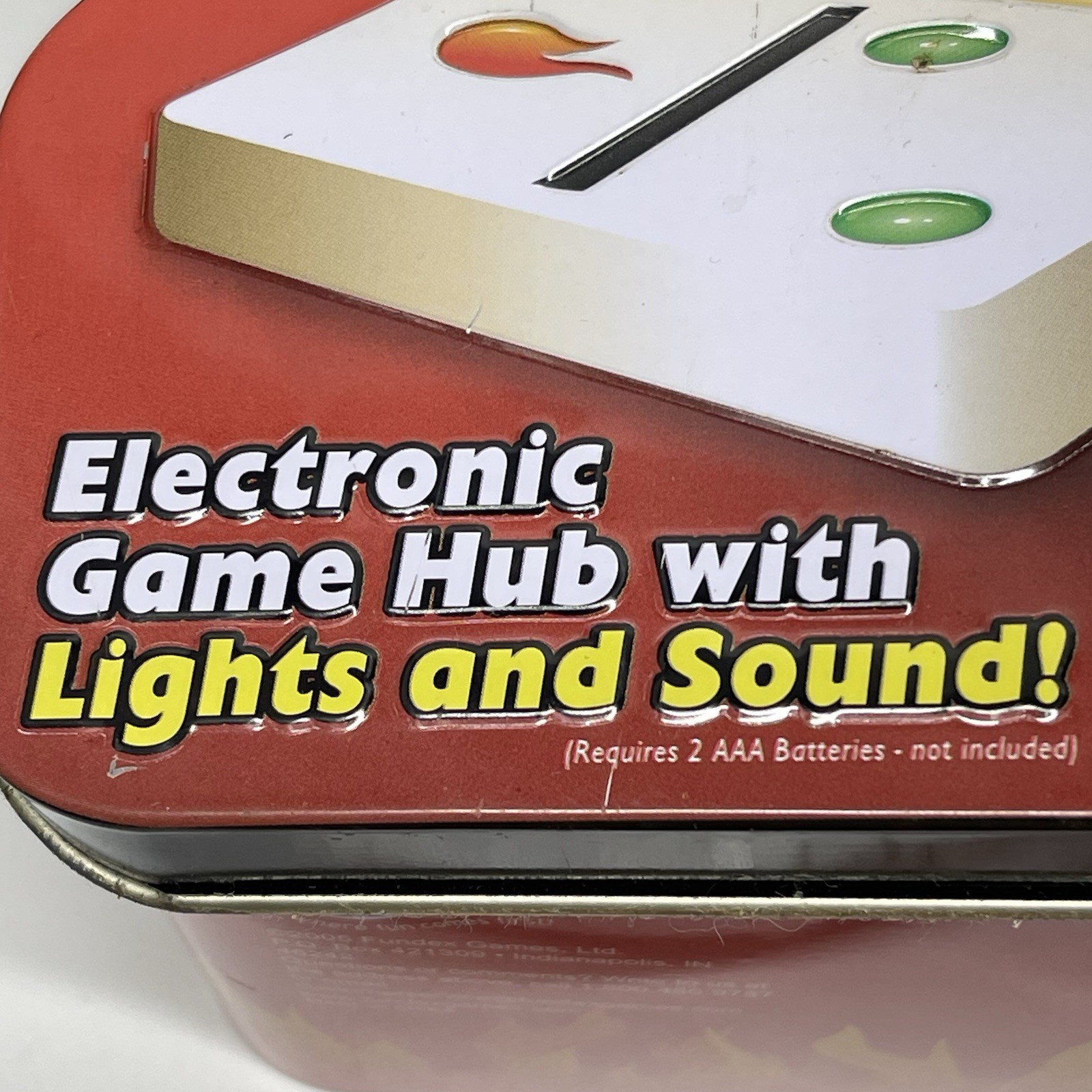 Fundex Wildfire Dominoes Electronic Game Hub Lights & Sounds Ages 8+ Works