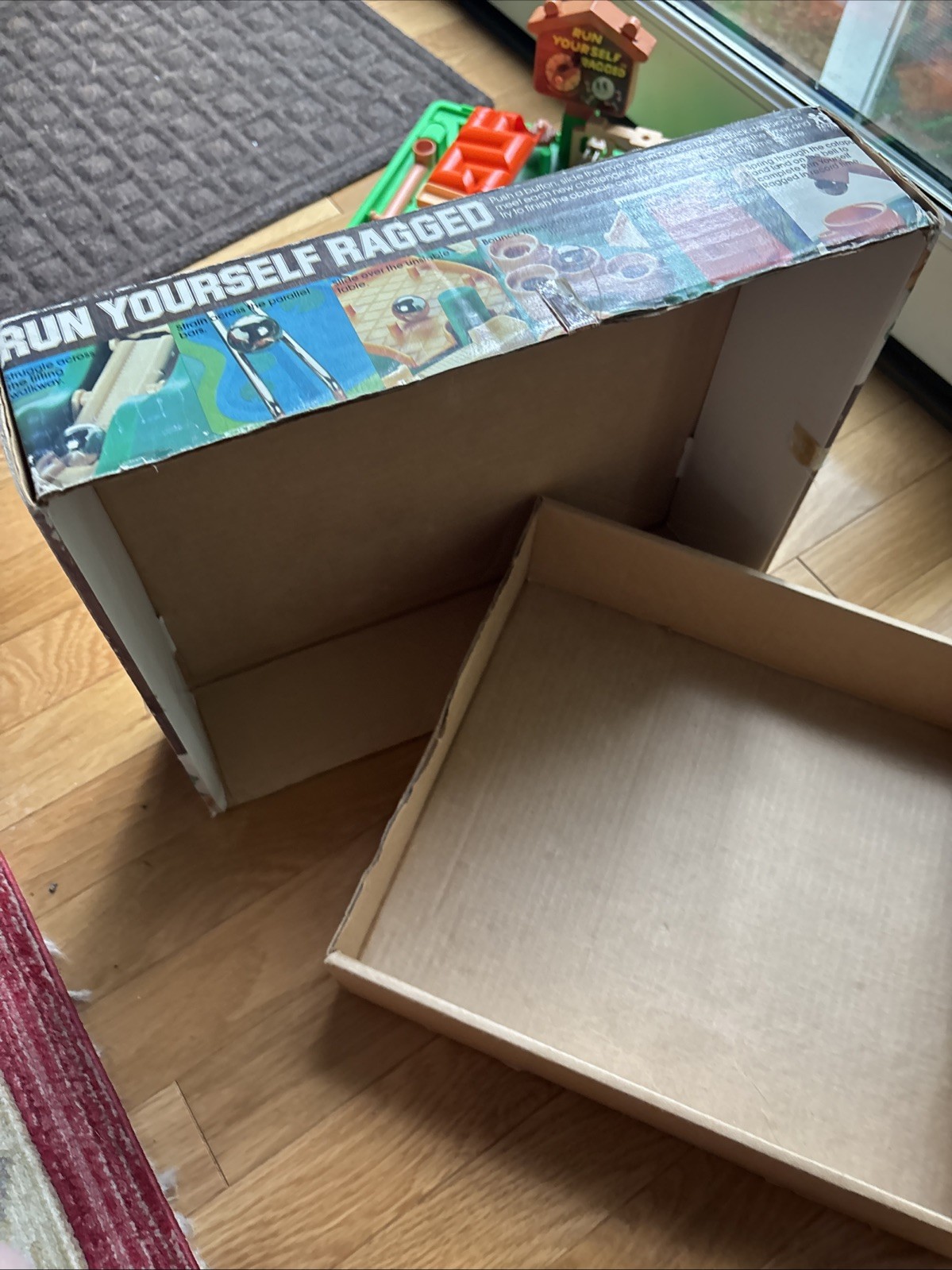 Vintage 1979 Run Yourself Ragged TOMY Maze Game Rugged Obstacle Course