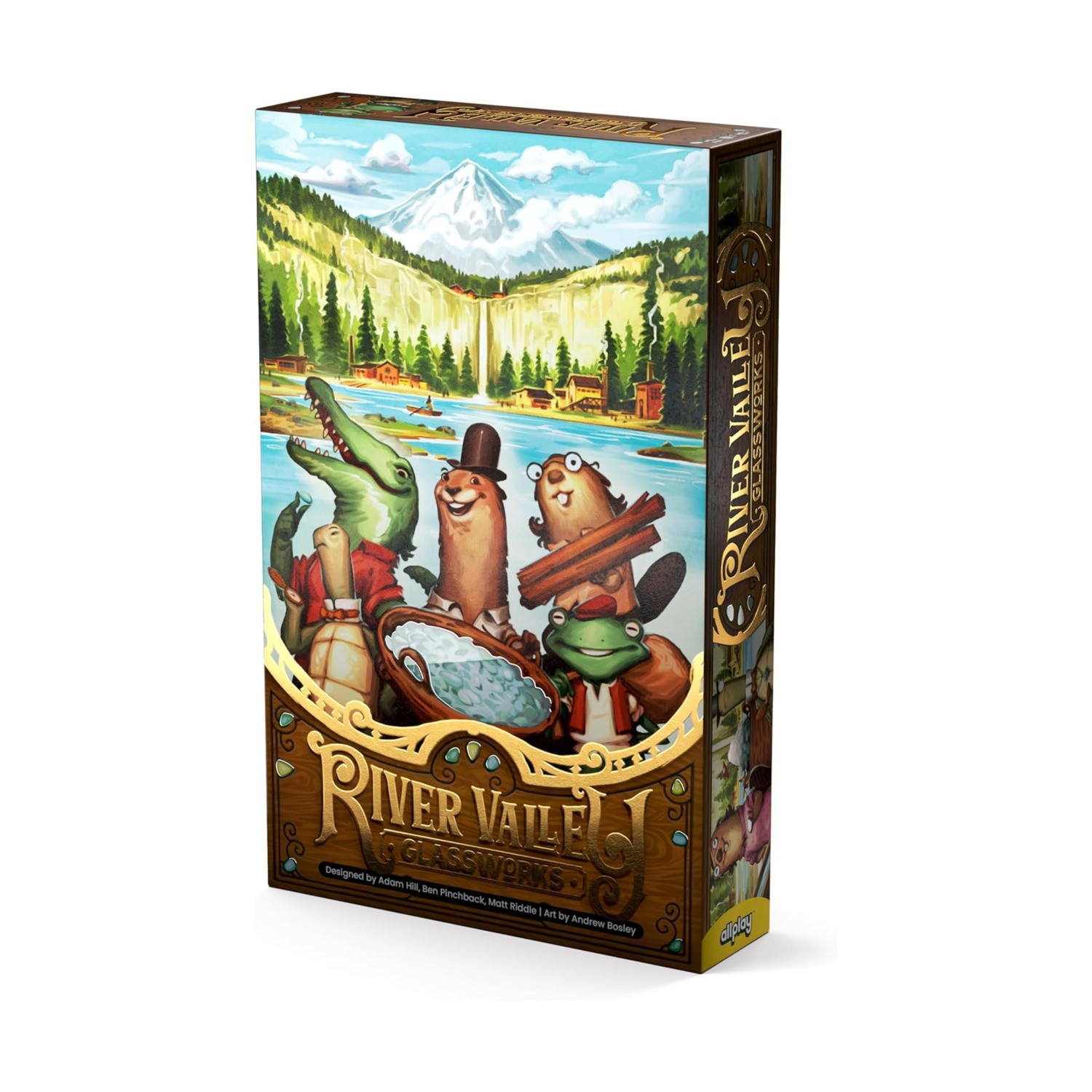 Allplay Board Game River Valley Glassworks (Deluxe Ed) Box NM