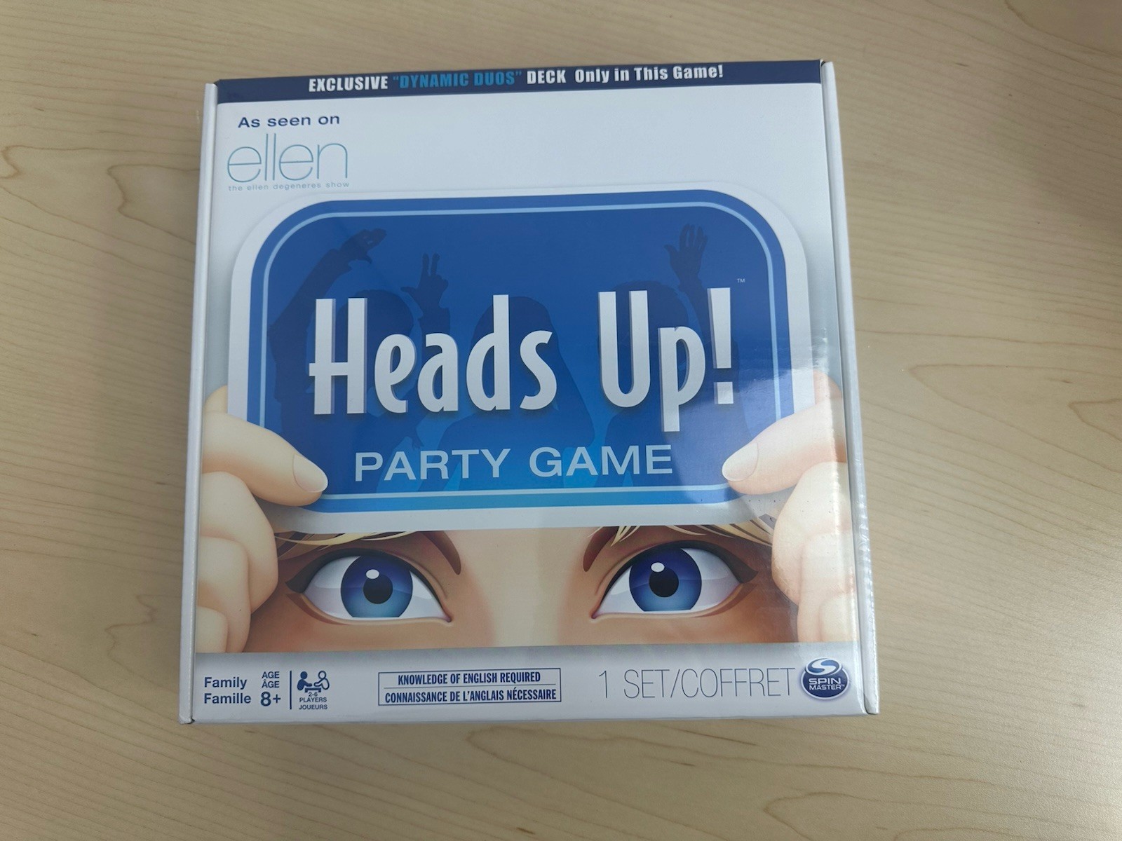 Heads Up! Party Game As Seen on the Ellen Degeneres Show New Sealed