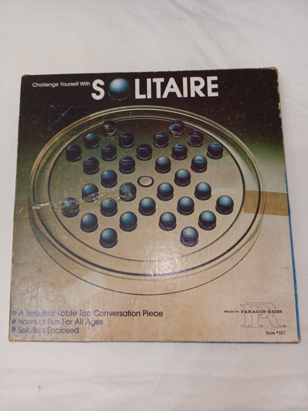 1981 Solitaire Game By Reiss Game Inc #327 Missing 2 Marbles