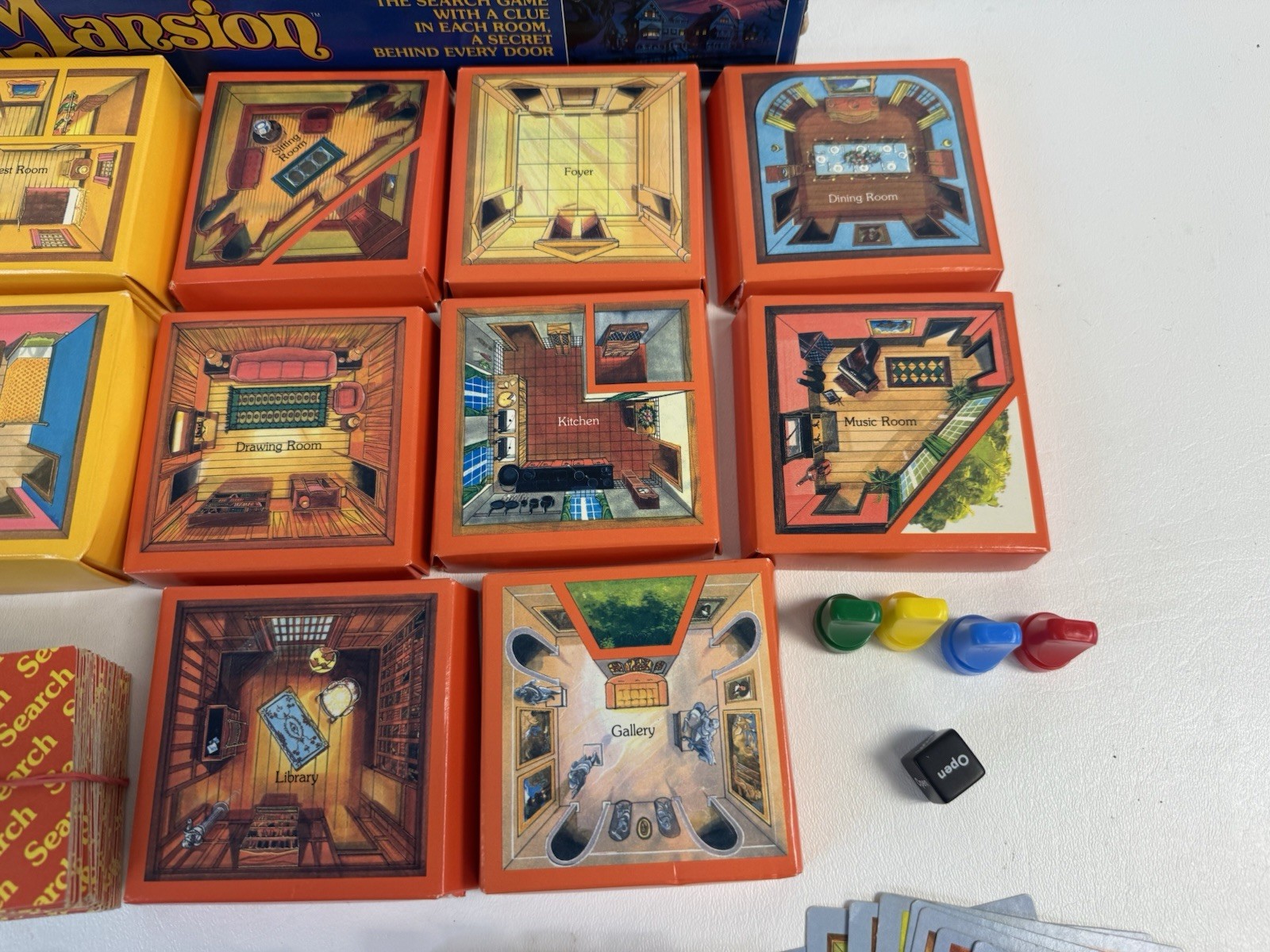 Vintage 1984 Mystery Mansion Board Game Milton Bradley – Complete