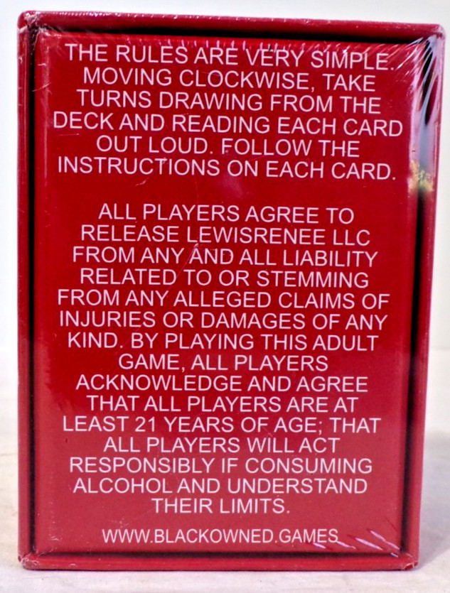 New Black Owned Adult Party Games – 5 Different Titles/Games – See Below