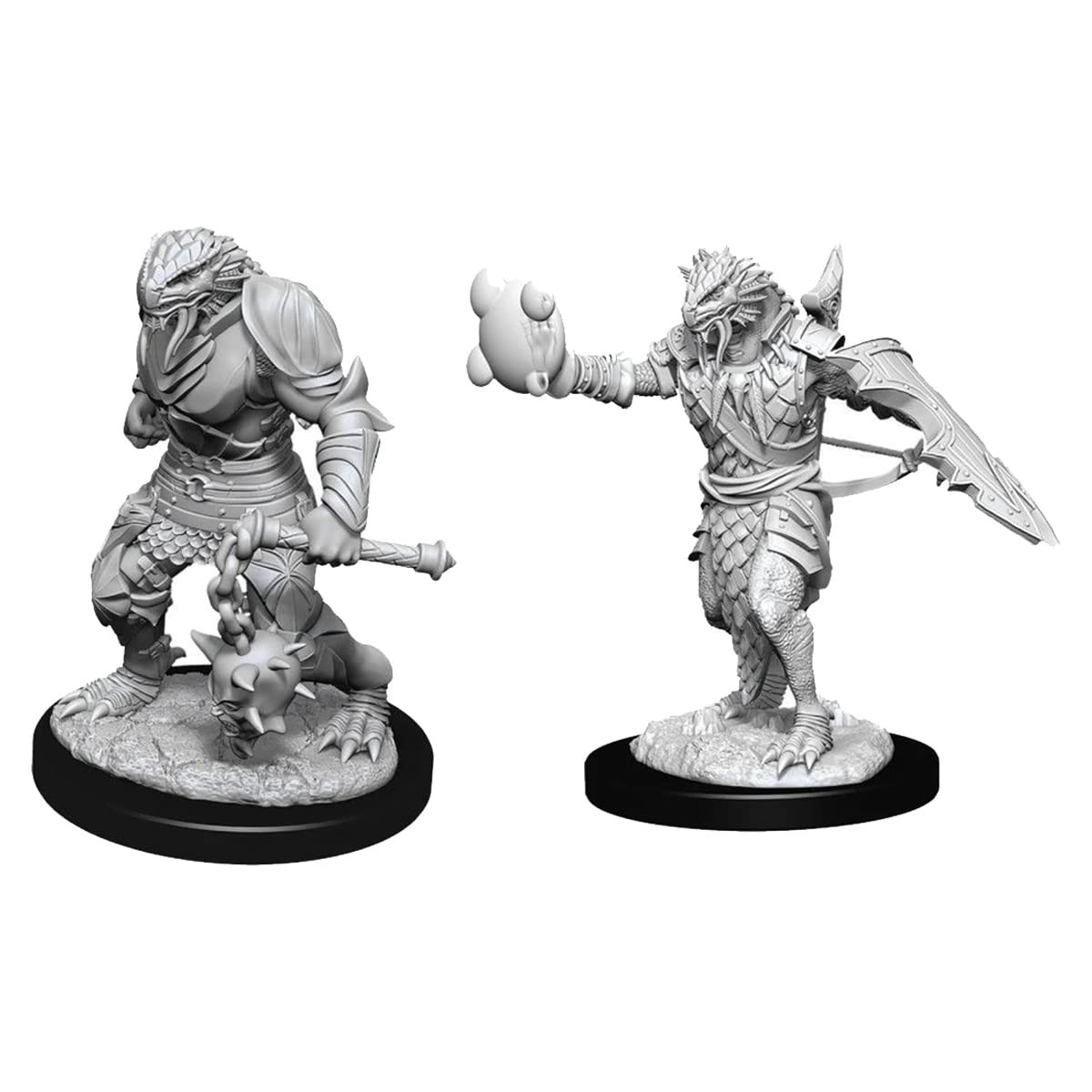 Nolzur’s Marvelous Unpainted Miniatures – Male Dragonborn Paladin Clear