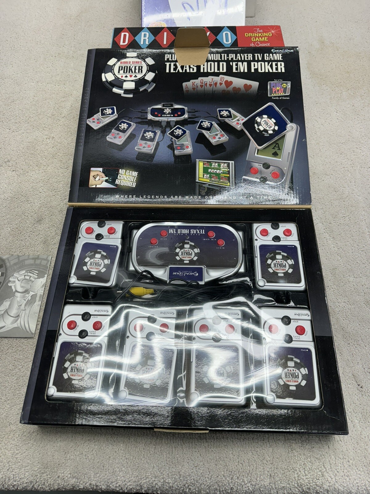 TABOO, DRINKO THE DRINKING GAME, WORLD SERIES OF POKER TV PLUG & PLAY TEXAS HOLD