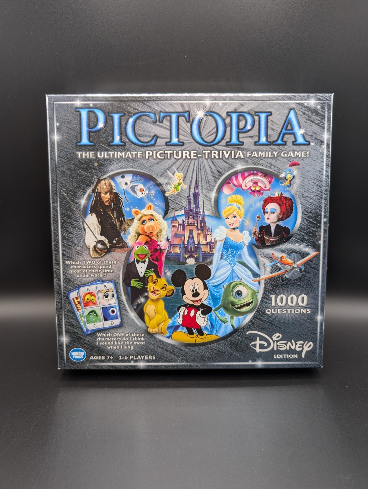 Disney Edition Pictopia Picture Trivia Family Game Used 100% Complete