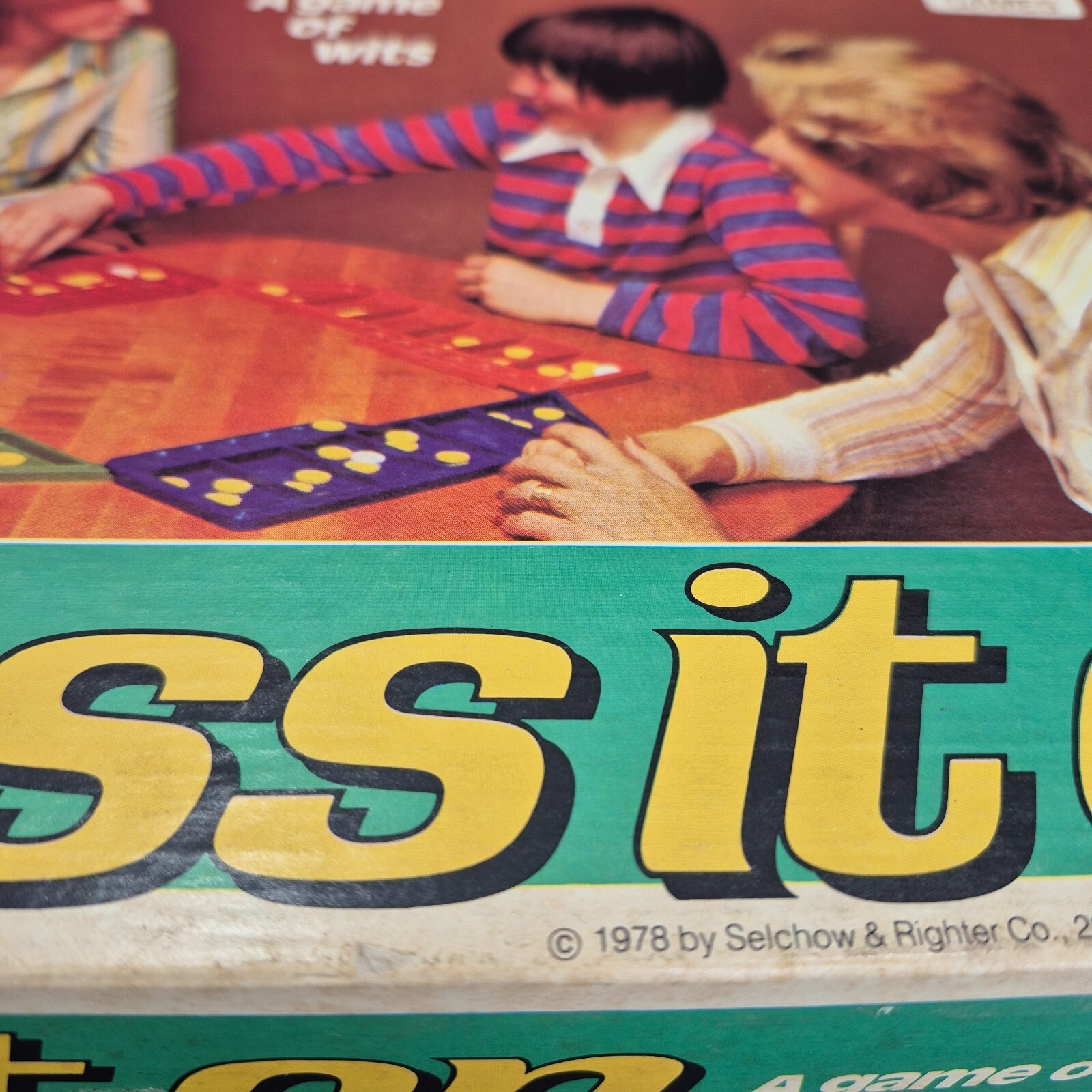 Vintage Selchow & Righter Pass It On Game A Game of Wits 1978