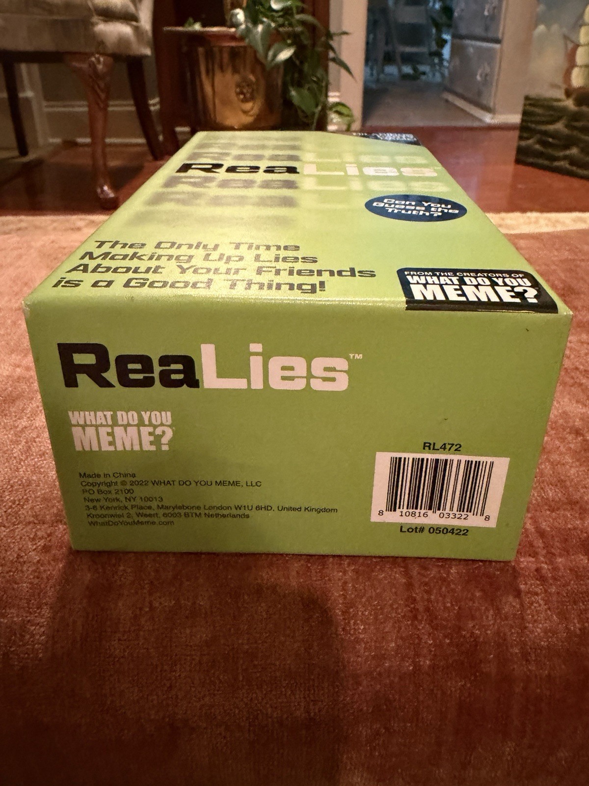 What Do You Meme? Real Lies Humor Party Card Game RL472 Ages 16+ 3+ Players