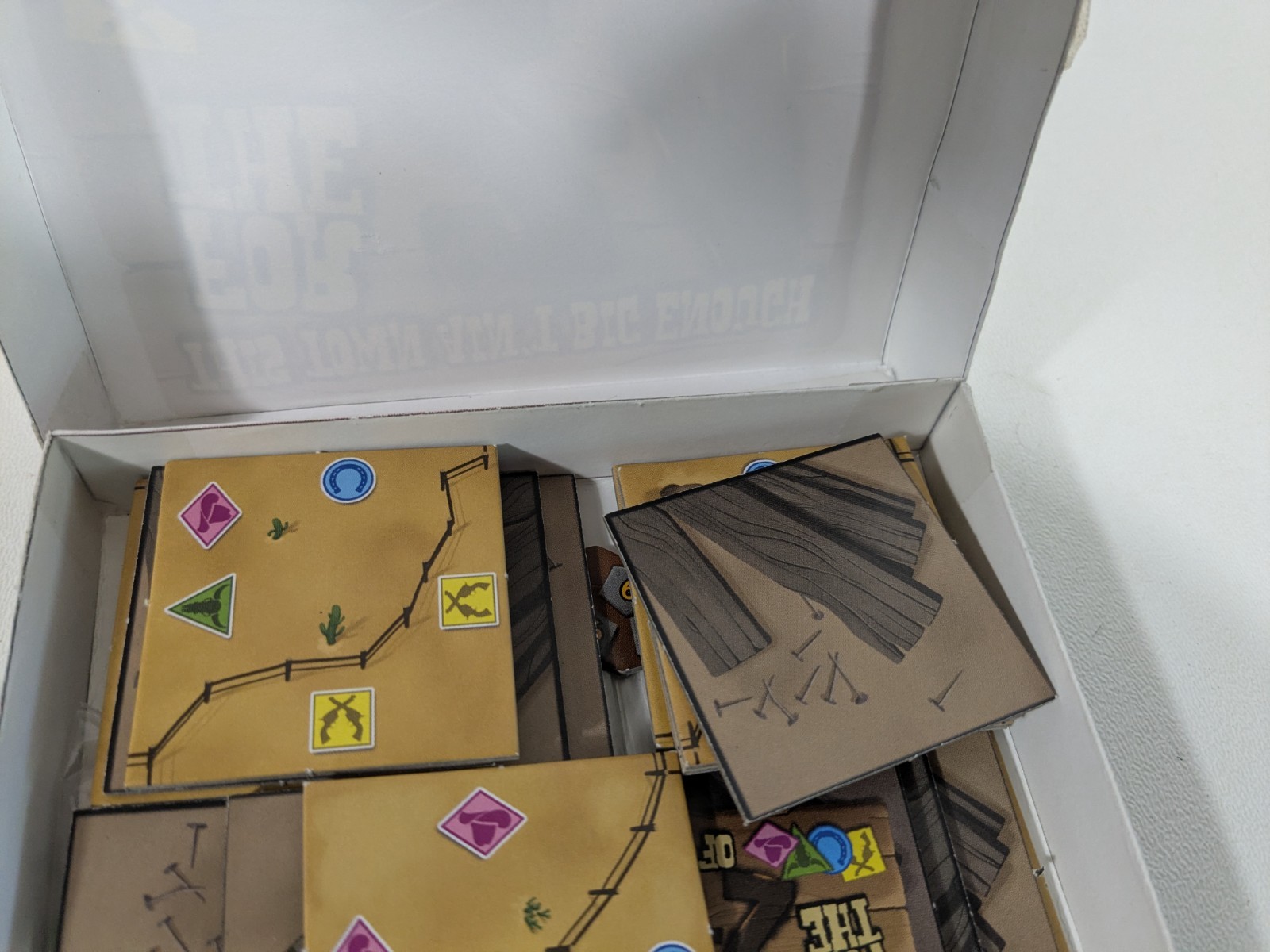This Town Ain’t Big Enough for the 2-4 of Us TMG Custom Paper Box Tile Laying