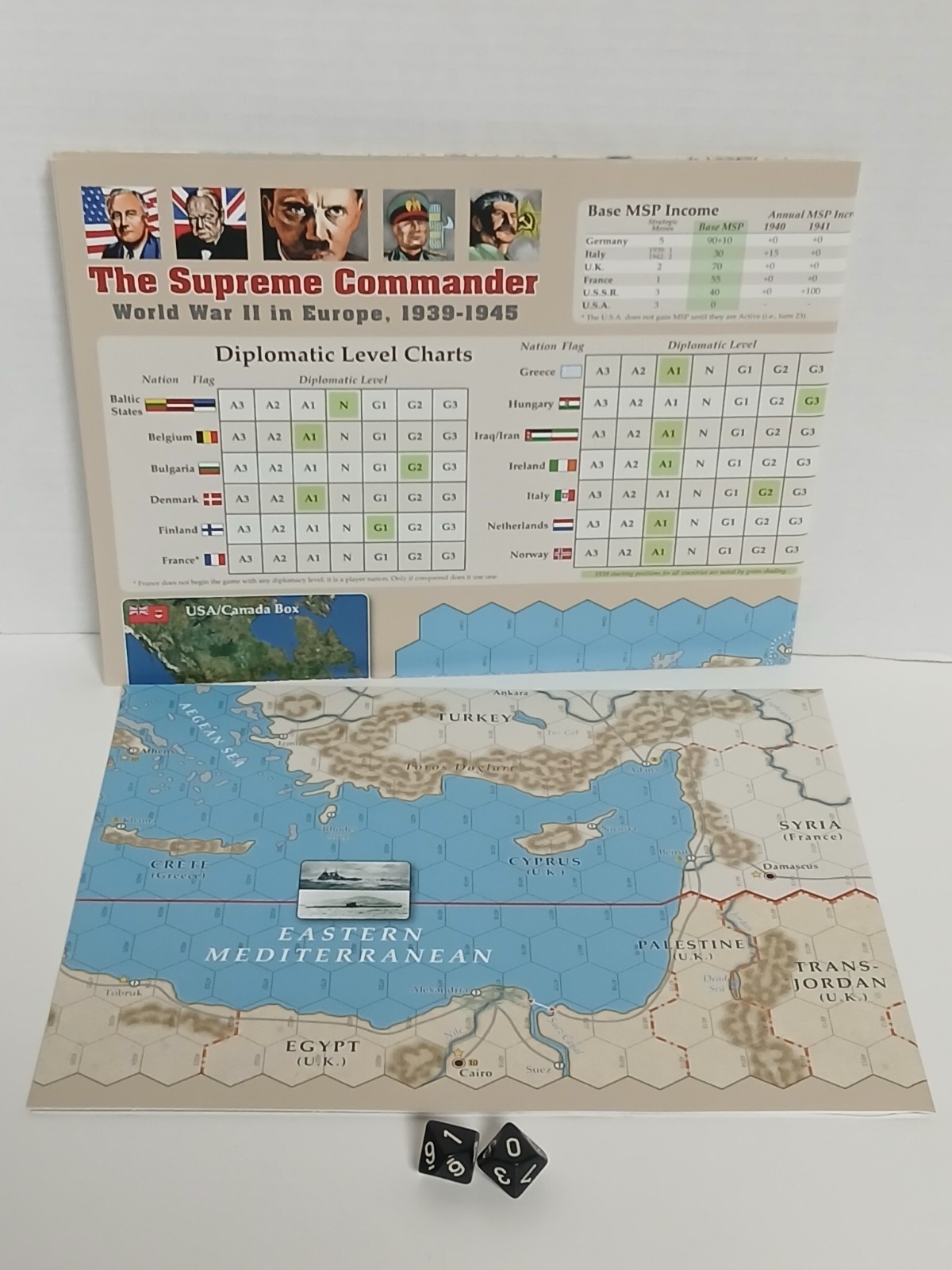 The Supreme Commander: World War II in Europe, 1939-1945 GMT Games WW2