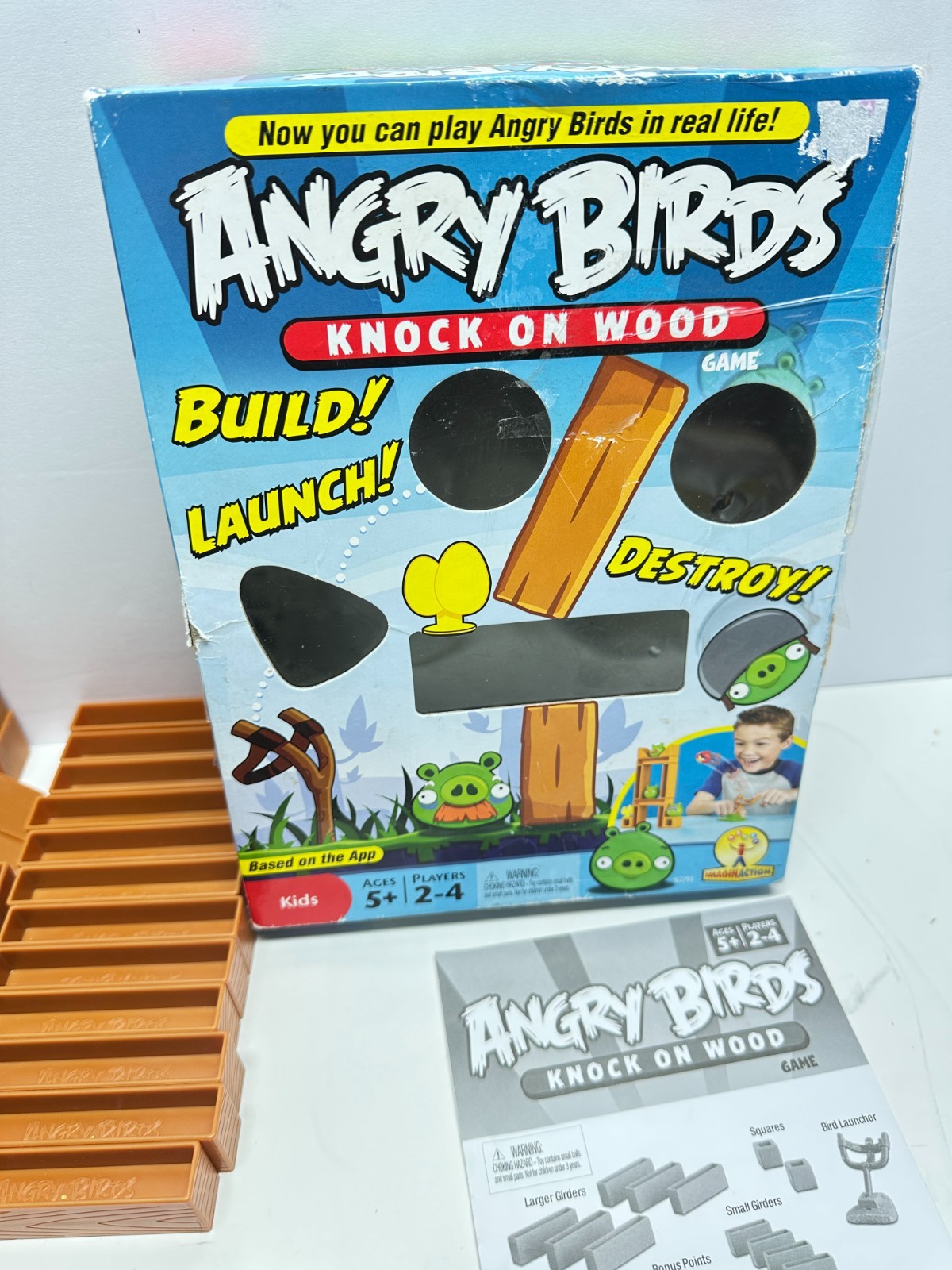 Angry Birds Knock On Wood – 2 Sets – 1st 100% Complete – 2nd Missing One Piece