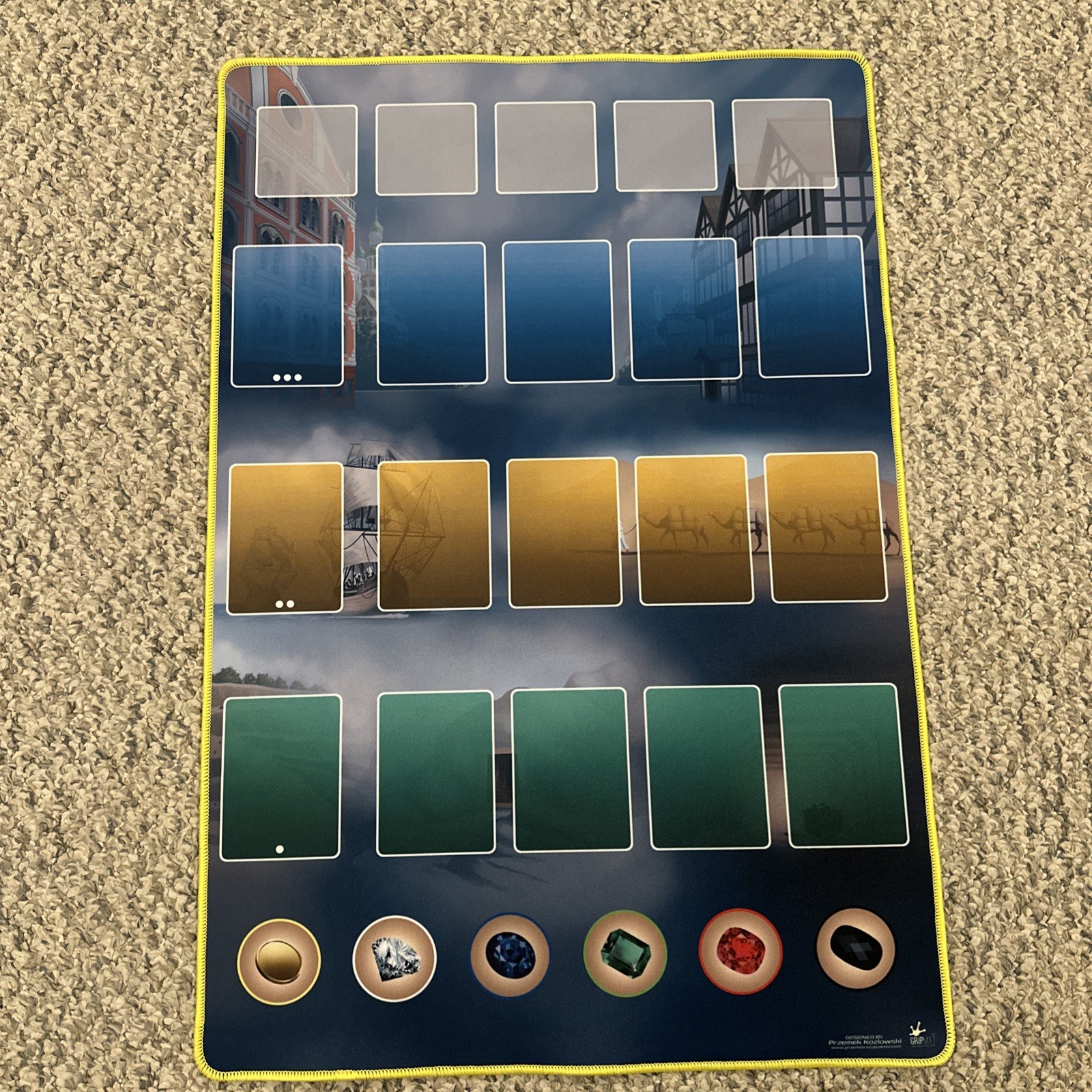 Splendor + Cities of Splendor Exp + Custom Playmat