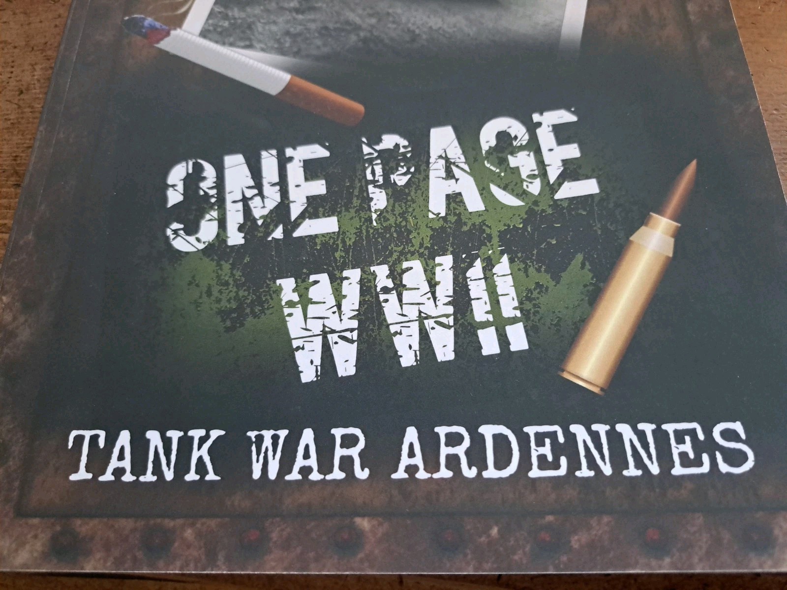 New “One Page WW2 Tank War Ardennes War Game By Noah Patterson NEW