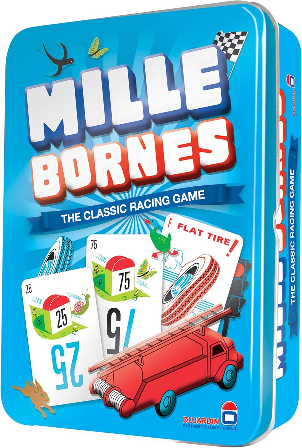 Asmodee Mille Bornes Classic Racing Card Game – Fast-Paced Family Strategy Game