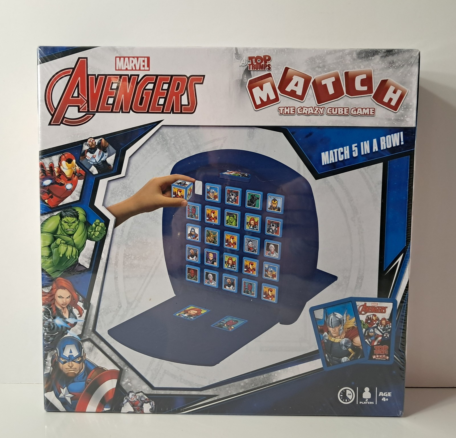 Marvel Avengers Top Trumps Match Crazy Cube Game Age 4+ 2 Players New Sealed