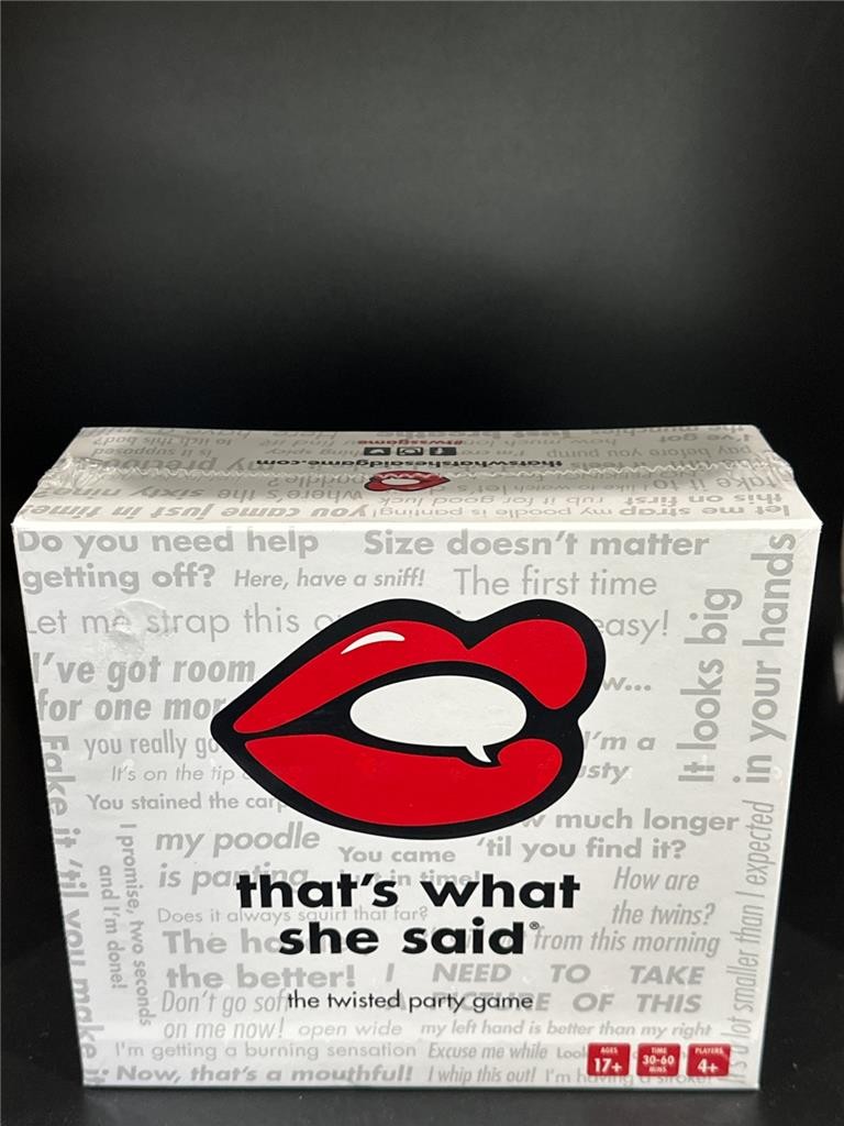 That’s What She Said The Party Game of Twisted Innuendos NEW Sealed