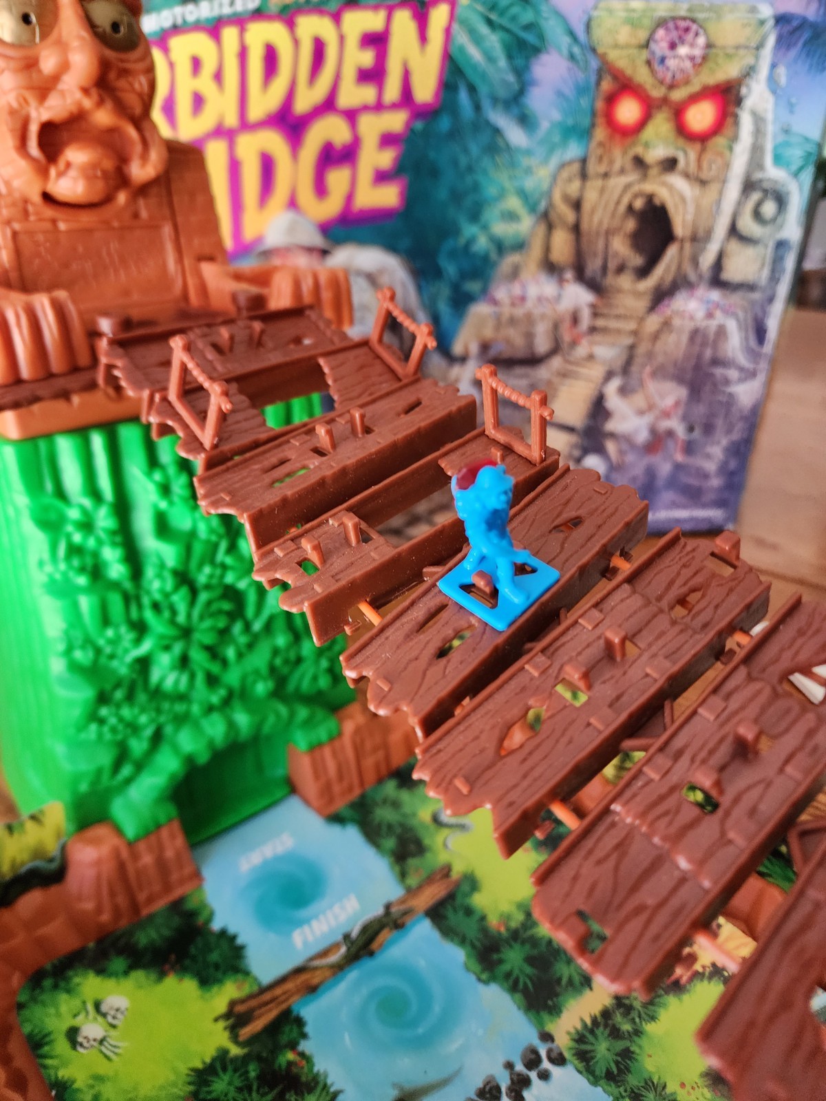 1992 Forbidden Bridge Board Game Milton Bradley WORKING Mint Complete Vintage