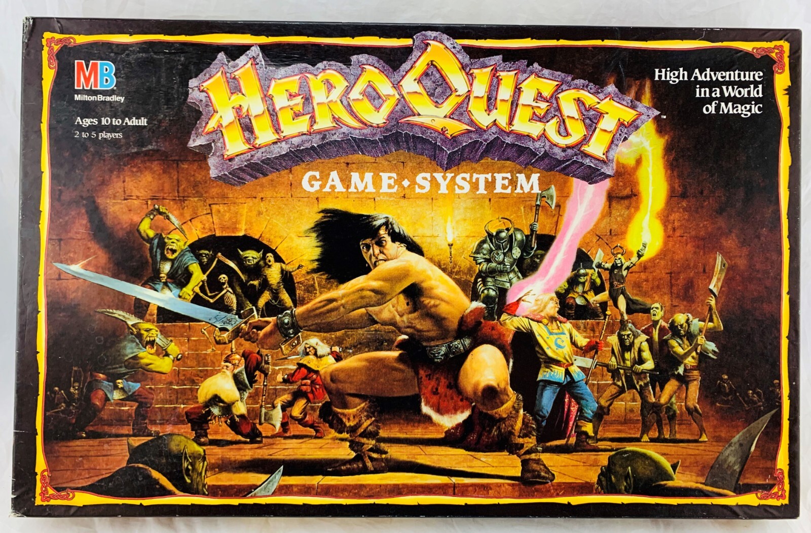 1989 Hero Quest Board Game HeroQuest Milton Bradley Complete Very Good Cond