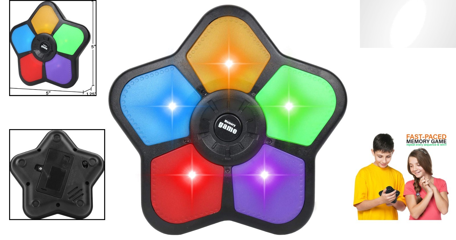 Compact Electronic Memory Game for Kids – Fun, Interactive, and Educational!