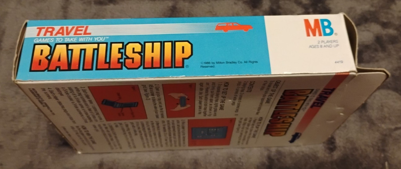 Vintage 1986 Travel Battleship Game New in Box Milton Bradley MB Classic