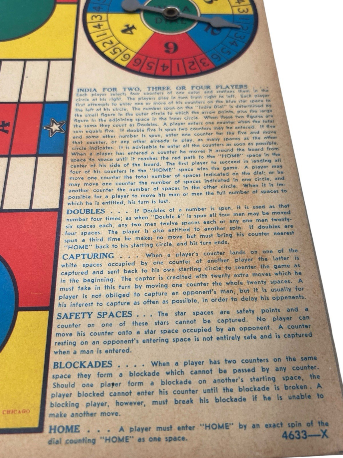1956 Vintage Milton Bradley INDIA Game A Mother’s Choice #4633 Complete