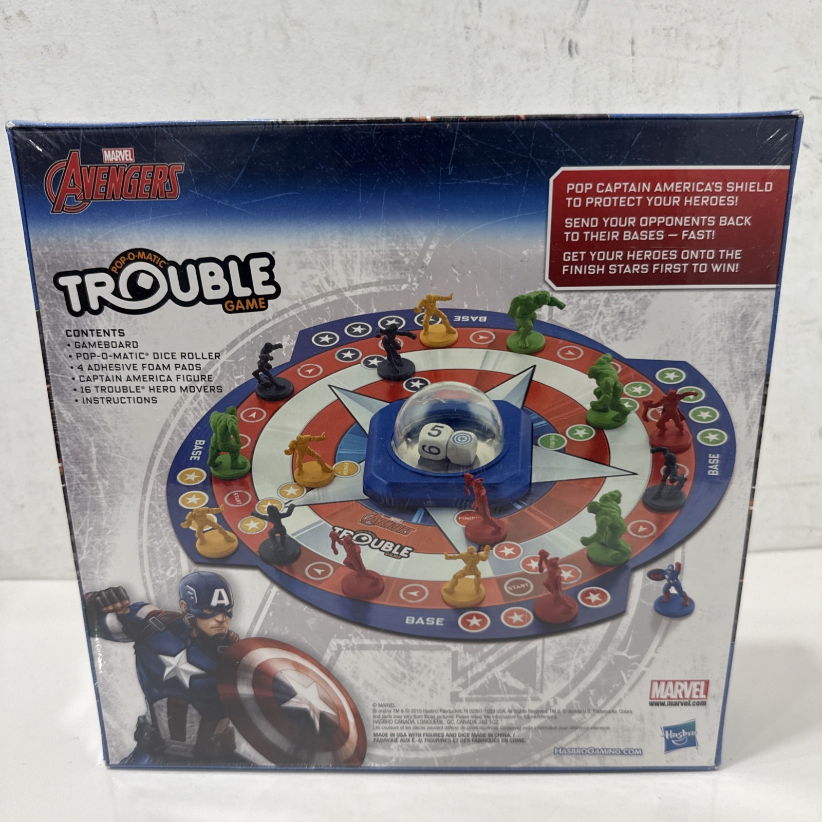 Hasbro Marvel Avengers Trouble Game Pop-O-Matic SEALED