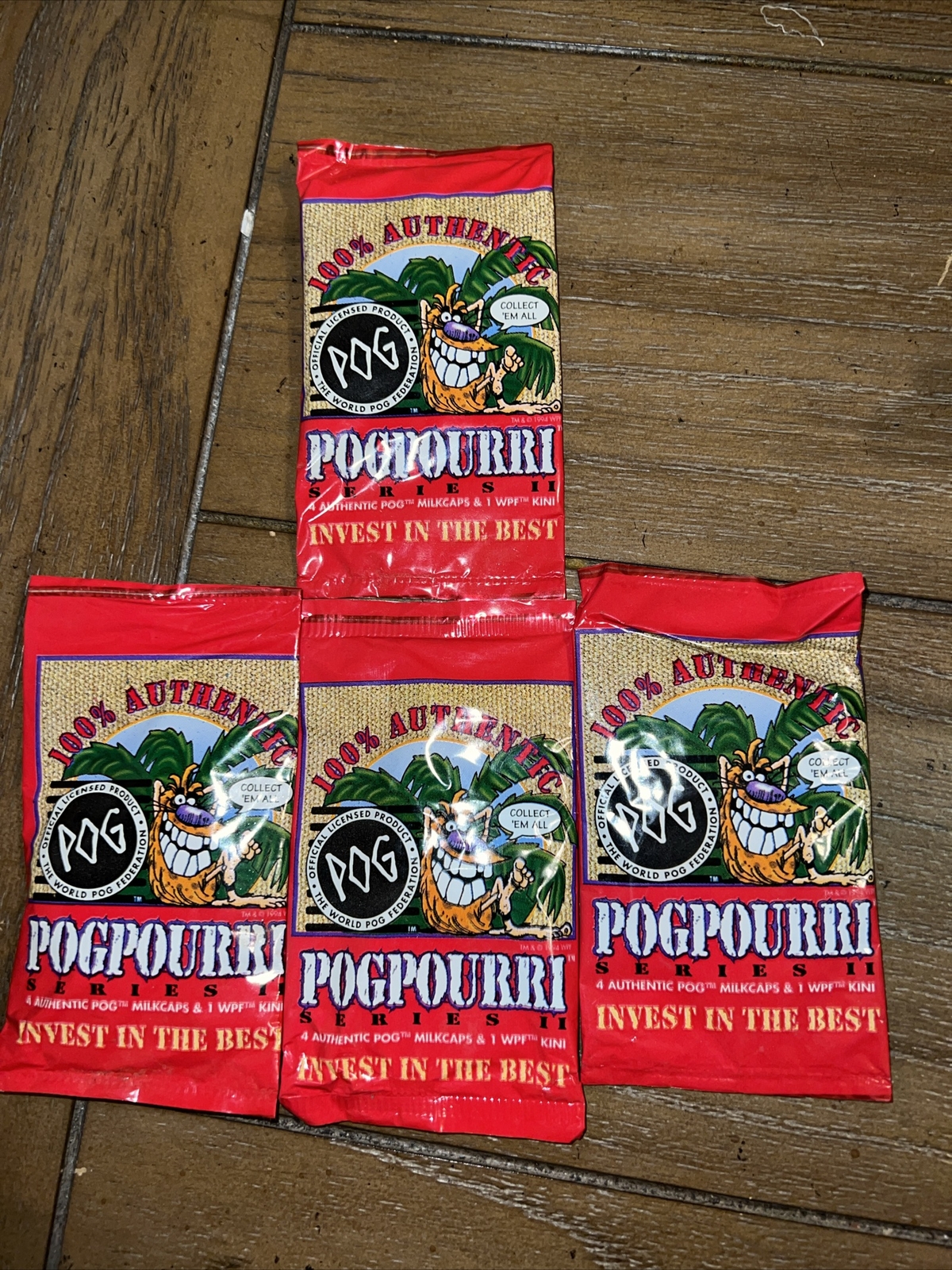 POGS new in Package Pogpourri 4 Authentic Pog Brand Milkcaps officially licensed