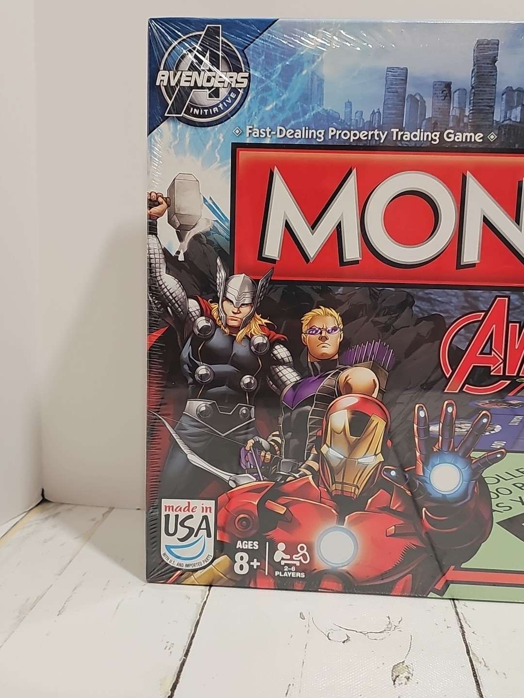 Monopoly Marvel Avengers Edition Board Game Hasbro New Open Box Sealed Parts