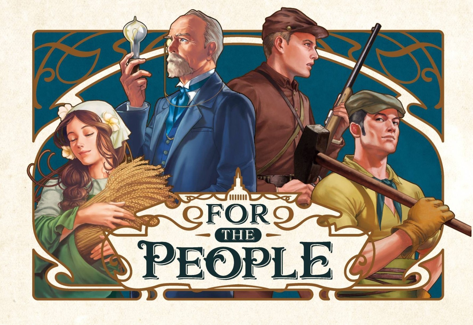 For the People 3-5 players 30-60 minutes Trick Taking Card Board Game New Japan
