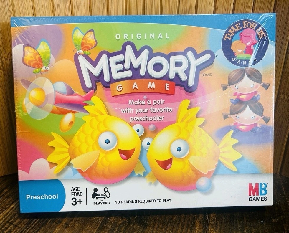Milton Bradley Hasbro Original Memory Game Preschool 3+ 2007 BRAND NEW SEALED