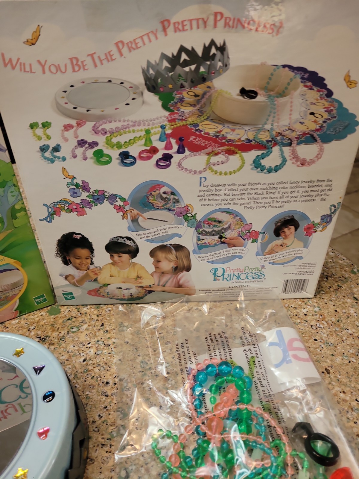 Milton Bradley Pretty Pretty Princess Board Game Incomplete Spinner 1995 See Pic