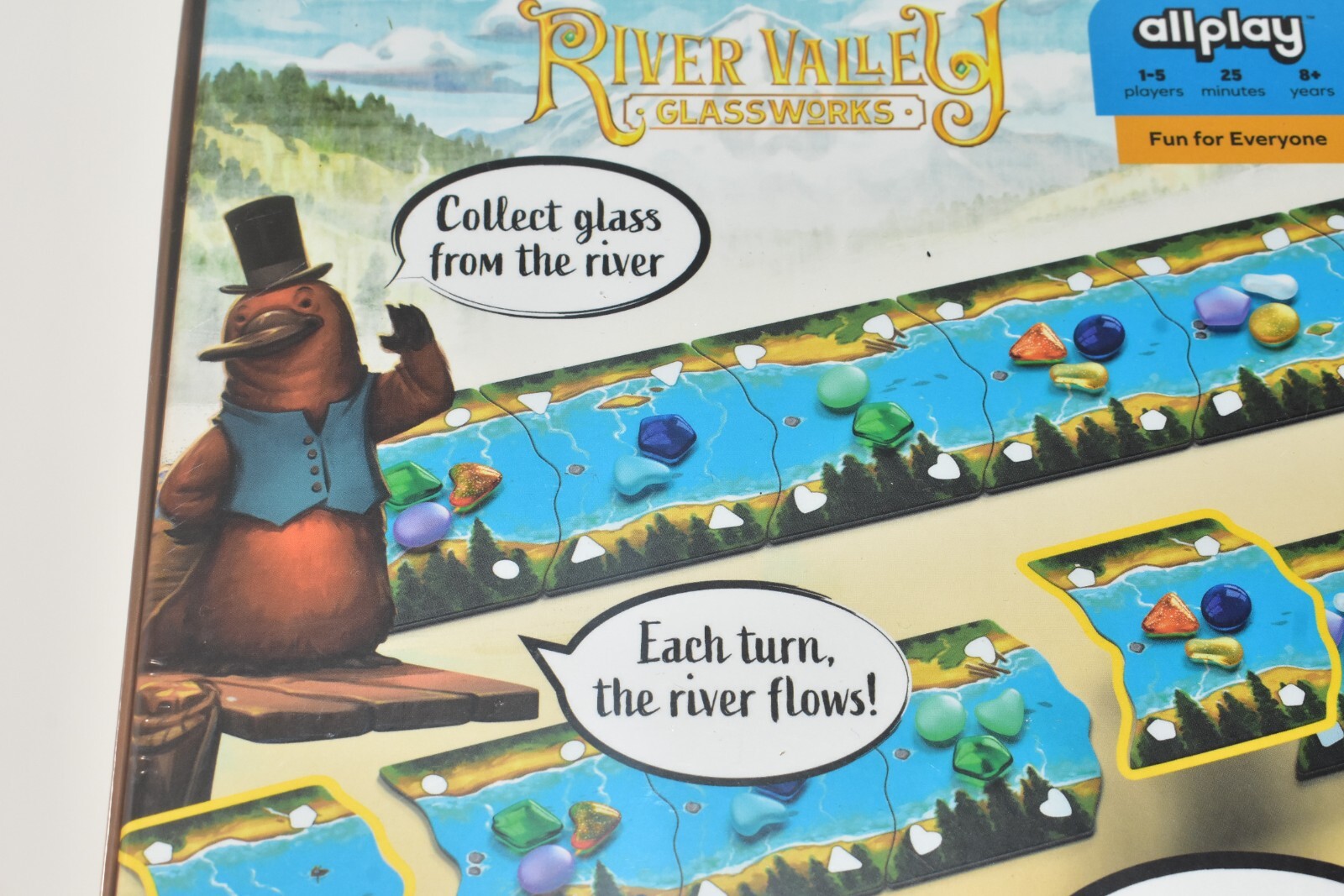 RIVER VALLEY GLASSWORKS FAMILY STRATEGY BOARD GAME AGES 8+ BY ALLPLAY
