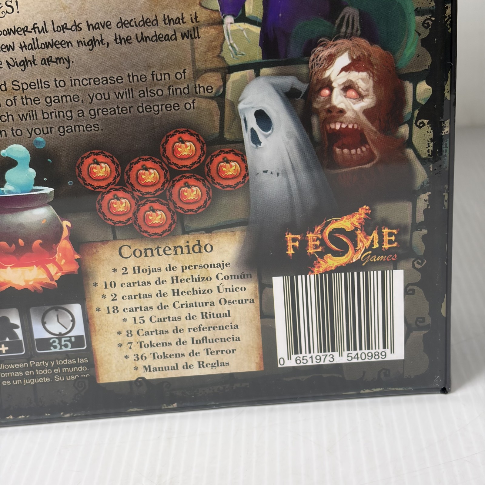 Halloween Party Memento Mori Rare Kickstarter Board Game Expansion FESME Sealed