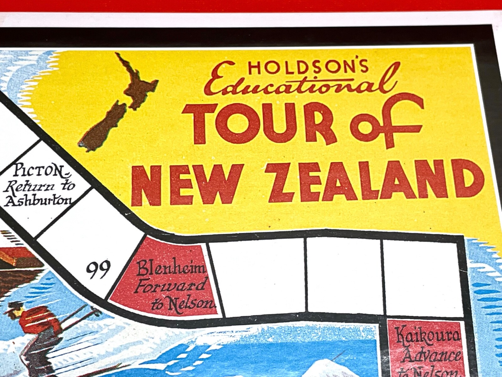 Tour of New Zealand Board Game – Excellent Condition – Holdson – Made in NZ