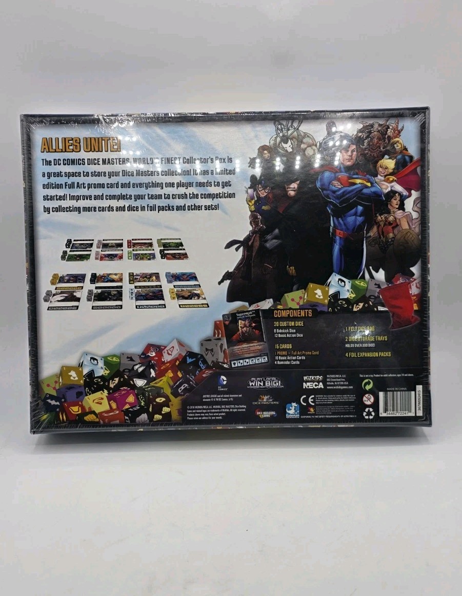 Dice Masters World’s Finest Collector’s Box & Team Box WizKids DC Comics Sealed