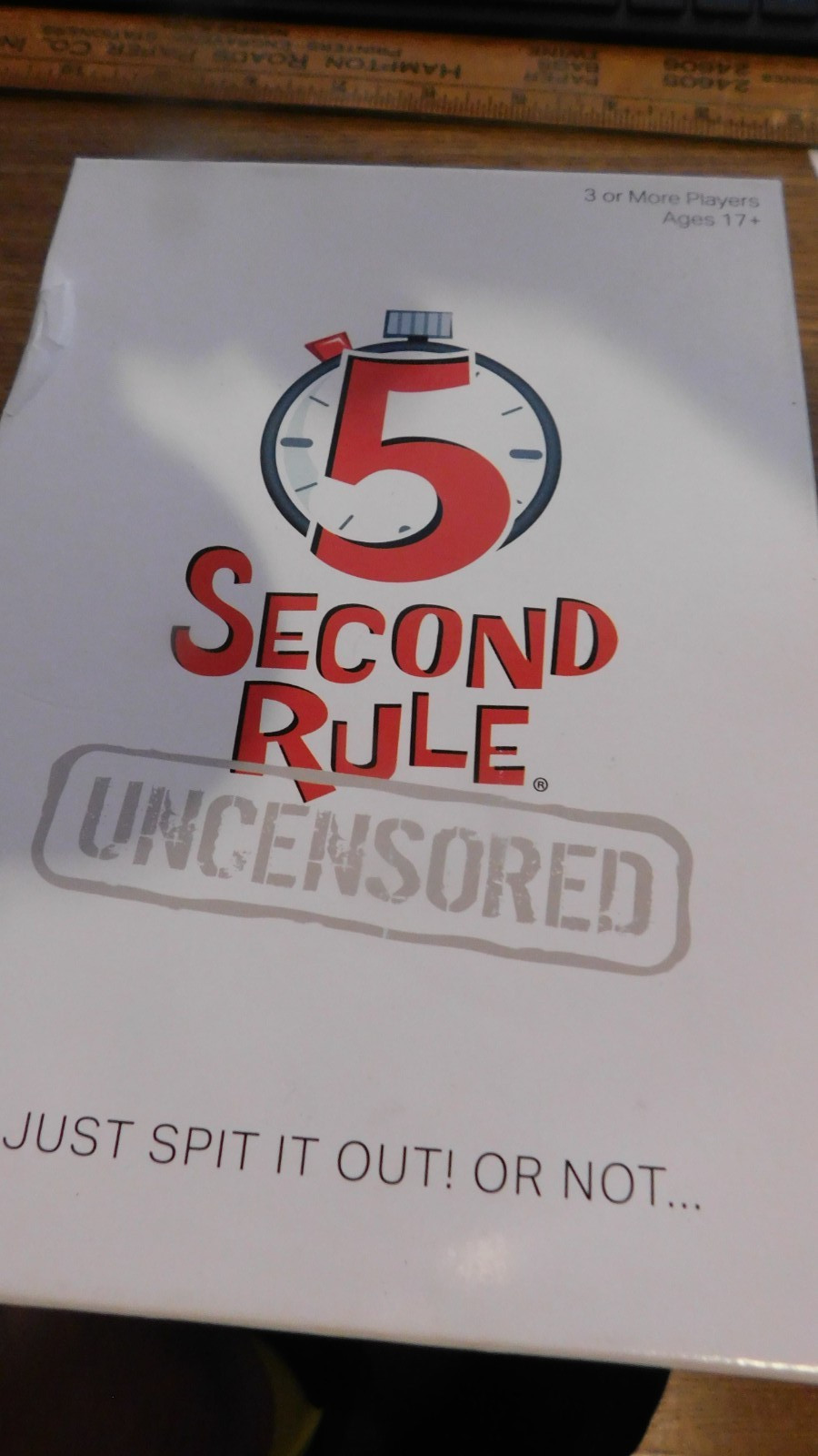 5 SECOND RULE UNCENSORED COMPLETE GAME ADULT PARTY GAME