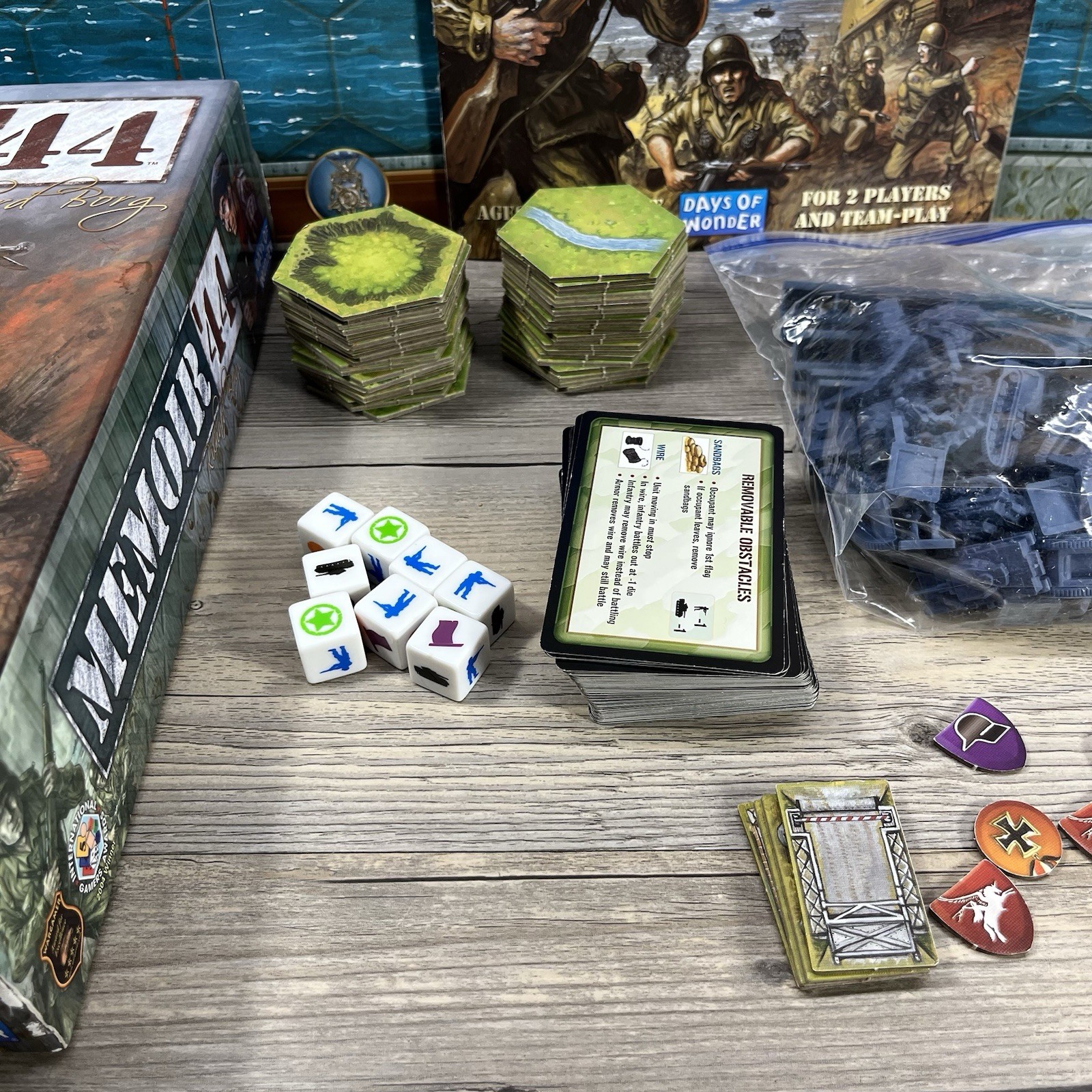 Days of Wonder Memoir ’44 Strategy WWII Board Game 7301 Richard Borg Complete